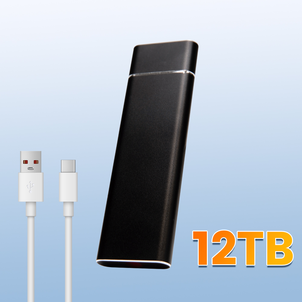 Ekstern ssd 2tb/4tb med ultrastor kapacitet, bærbar harddisk type-c, usb 3.2, højhastighedsoverførsel til stationær mac: Grå