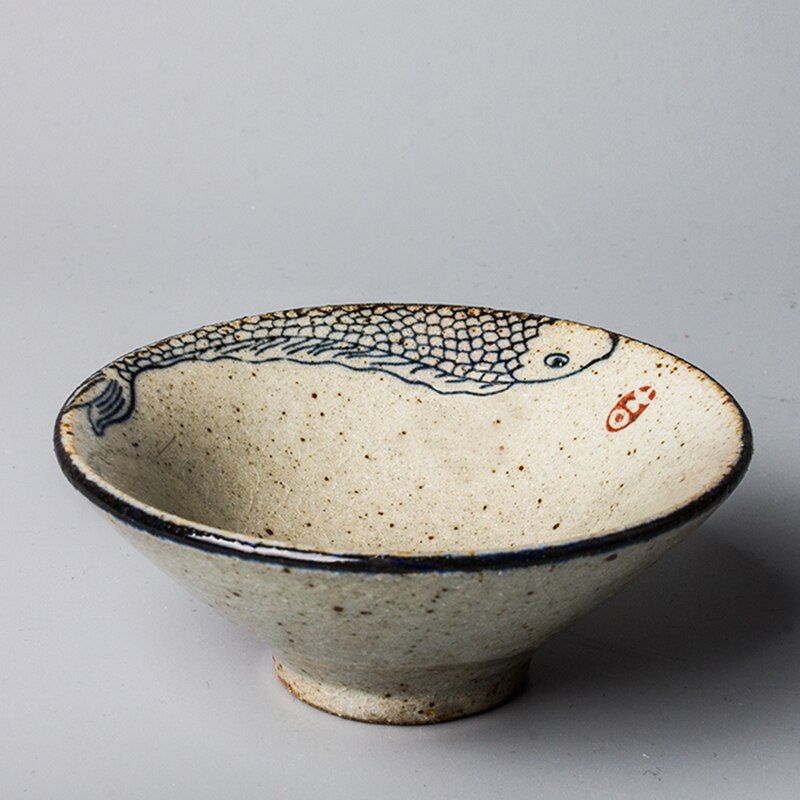 Juego de tazas de cerámica japonesa pintada a mano, cuenco afilado para ceremonia del té, sombrero, 70ml