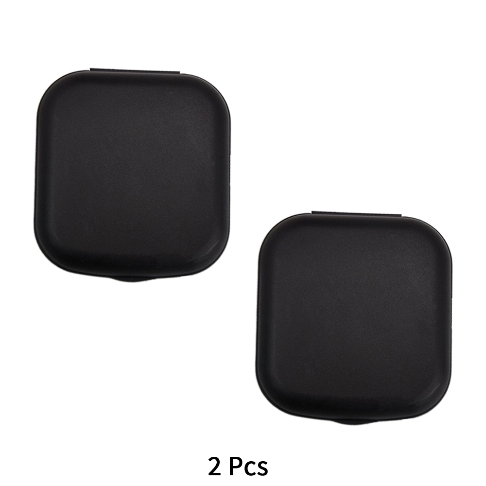 Juego de estuche para gafas de contacto colorido con espejo, pequeño Kit de almacenamiento de inmersión portátil, Mini caja para lentillas, almacenamiento en remojo: Lavanda