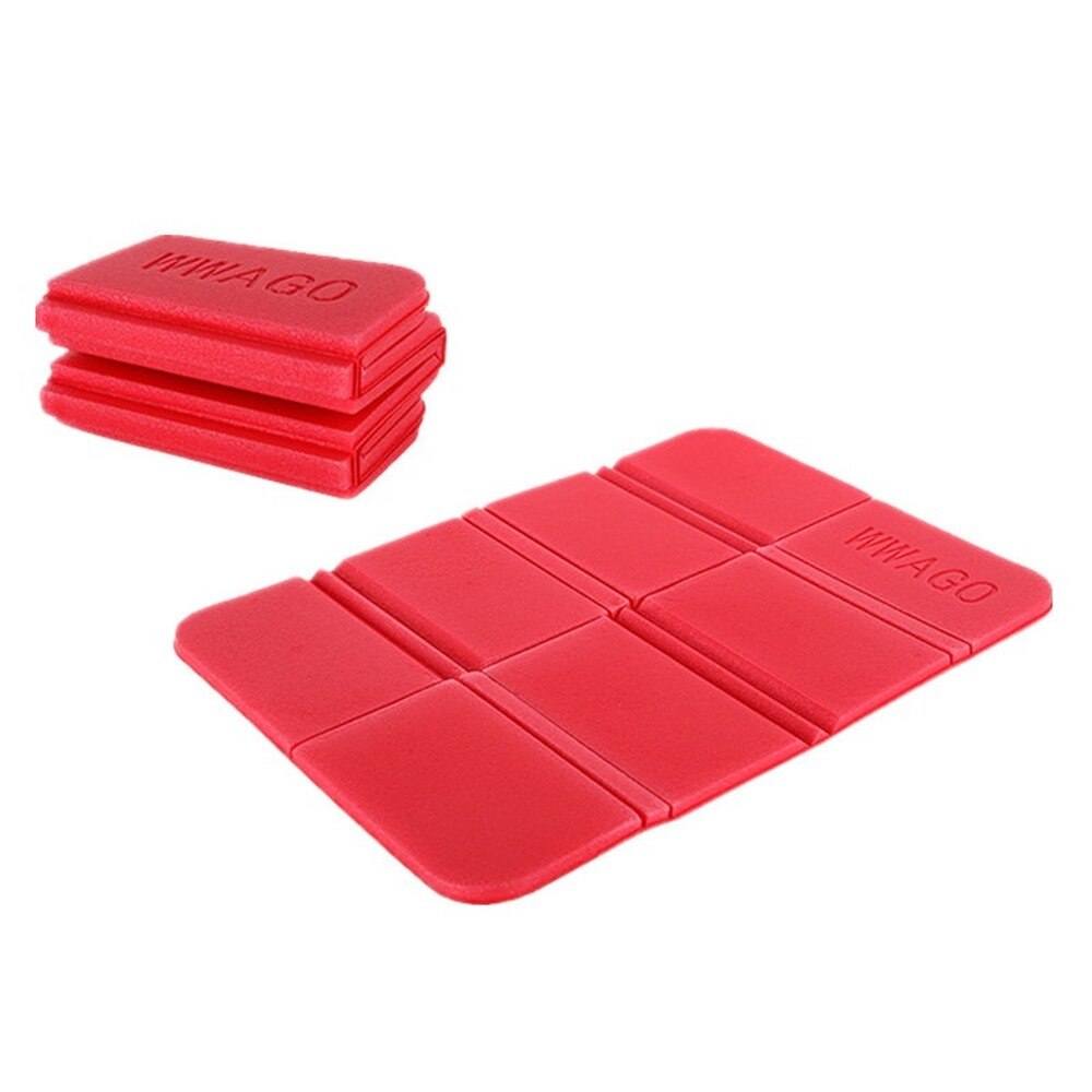 Portable Seat Cushion Mat Waterproof Seat Pad Foldable Cushion Insulated Folding Foam Sit Mat for Outdoor Camping Picnic Hiking: Red