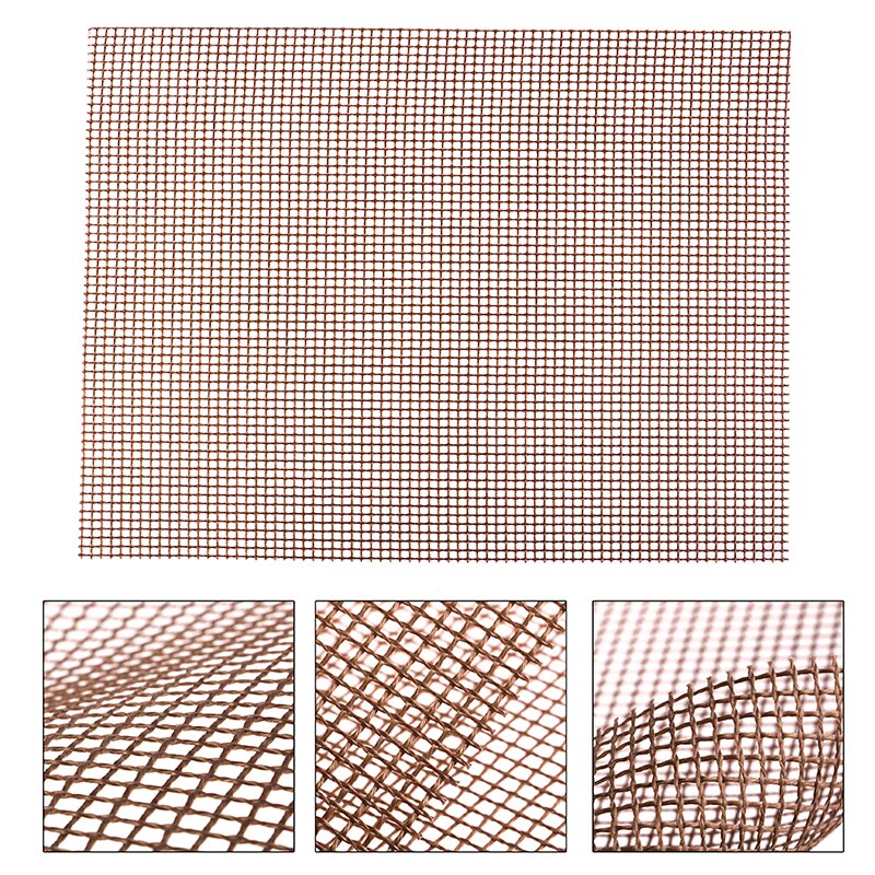 Esteras de barbacoa antiadherentes con forma de rejilla de alta seguridad para barbacoa con resistencia al calor 30x40x0,2 cm para actividades al aire libre