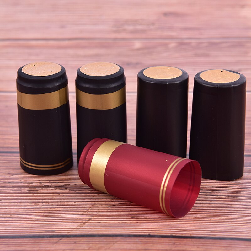 10 unids/lote PVC tapa termoretráctil tapa de botella de vino botella Barra de sello suministros de para la elaboración casera accesorios de Bar