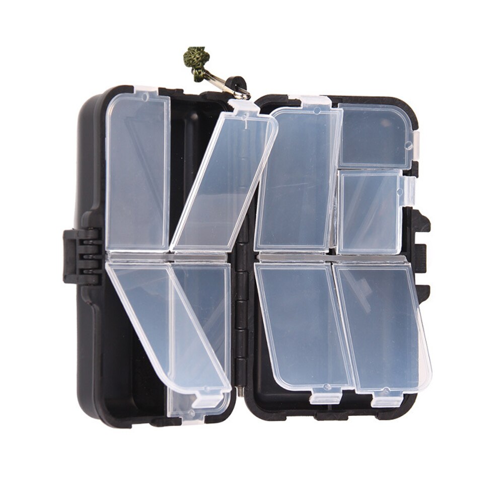 Carp Fishing Tackle Box Waterproof 9 Compartments Multifunctional Fishing Tackle Box Portable Fish Lure Bait Hook Case