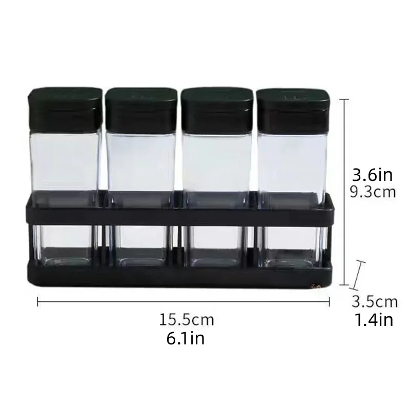 Kitchen Spice Jar Container Set Household Seasoning Box Spice Organizer Airtight Moisture Proof Spice Bottles Storage Jars: Orange