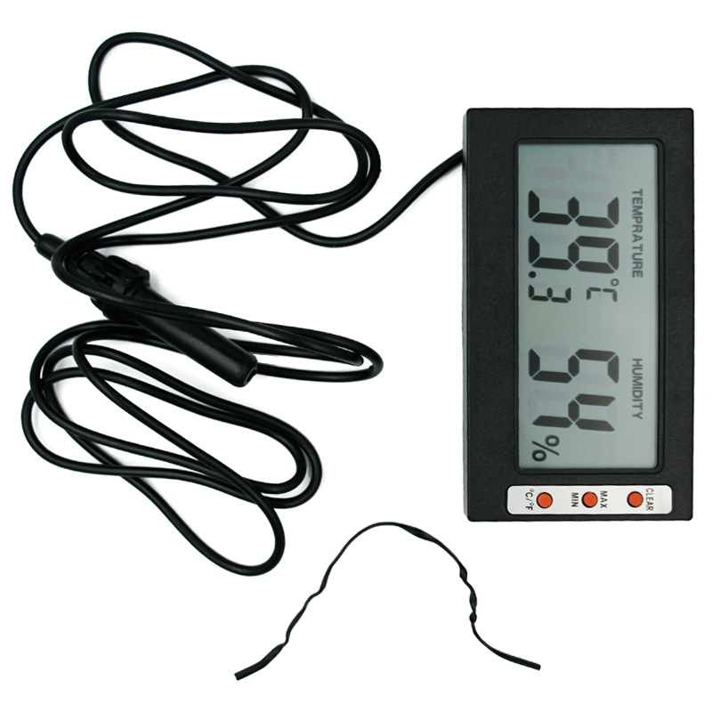 Temperature Humidity Gauge Indoor/Outdoor Digital LCD Thermometer Hygrometer Meter Wired External Sensor Tester 20% off