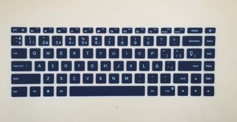 Funda de silicona para Xiaomi RedmiBook 16 / Mi Notebook Pro X 15 , con letras en ruso, español, francés y alemán