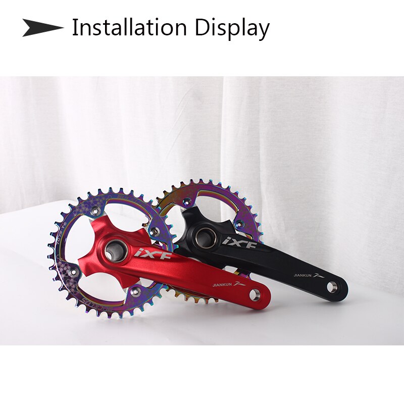 104 BCD Rainbow Bicycle Chainring Narrow Wide 30/32/34/36/38T Chainwheel Colorful MTB Bike Crankset Plate Bicycle Crank