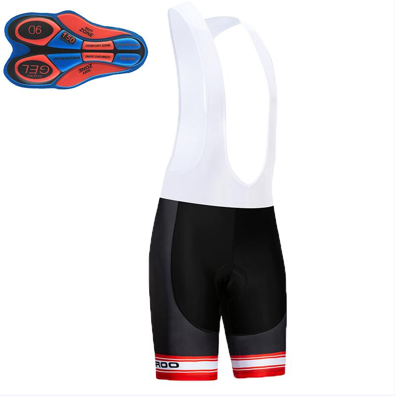 Sorte cykelshorts til mænd mtb cykel cykel 9d polstret hagesmæk short quick dry mtb shorts herre elastiske cykelshorts bukser xs -4xl: Hagesmæk kort / 4xl