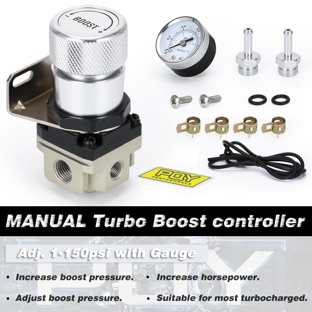 Hypertune - T2 UNIVERSAL ADJUSTABLE MANUAL GAUGE TURBO BOOST CONTROLLER 1-150 PSI SR20DET SR HT5811
