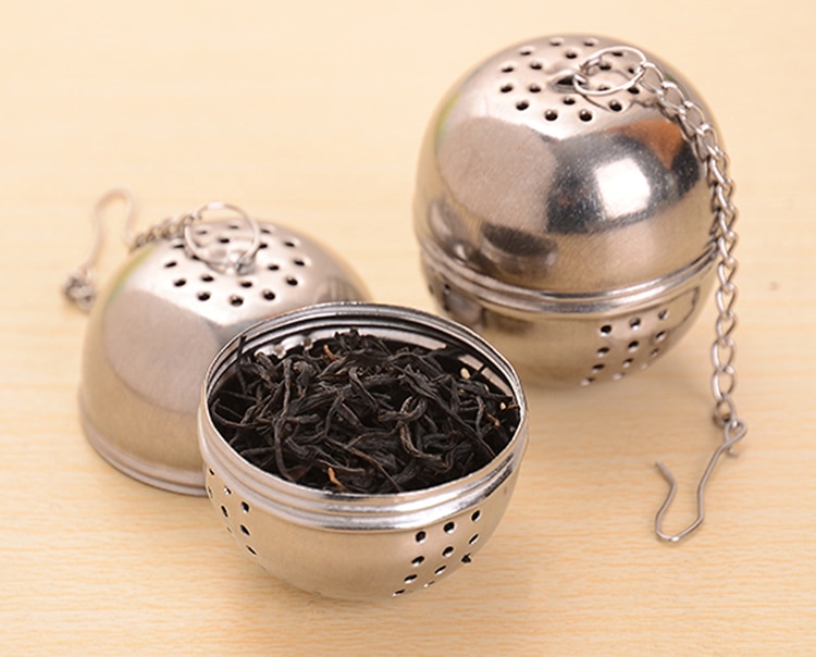 Keukentheezeefjes roestvrij staal theebol bol afsluitbaar kruidengaas thee-infuserfilter yh -459645