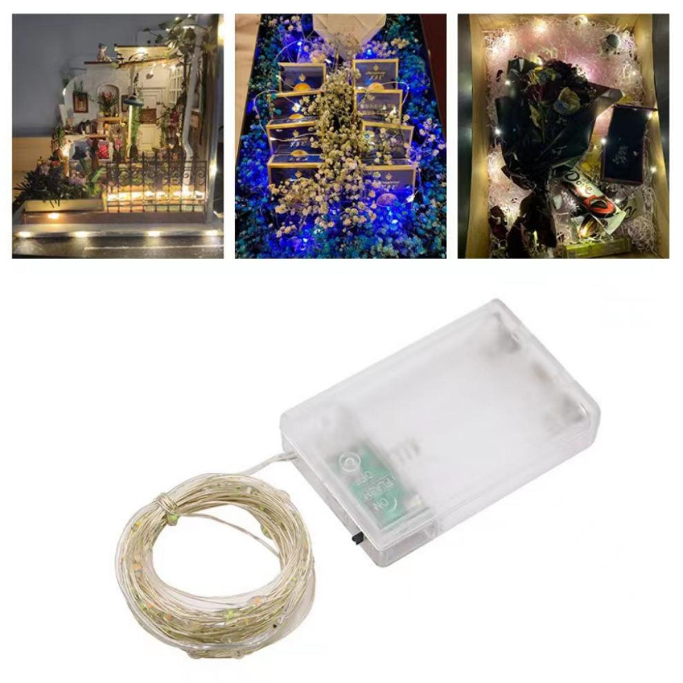 1M 2M 10M 20M 30M Kupferdraht LED Lichterketten Beleuchtung Fee Girlande für Weihnachtsbaum Hochzeit Party Dekoration