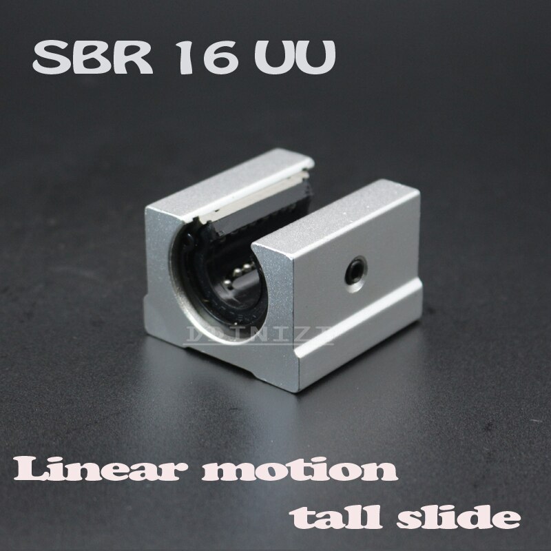 SBR16 SBR16UU 16mm Linear Ball Bearing Block Linear Rail For CNC Linear Guide 2pcs/lot