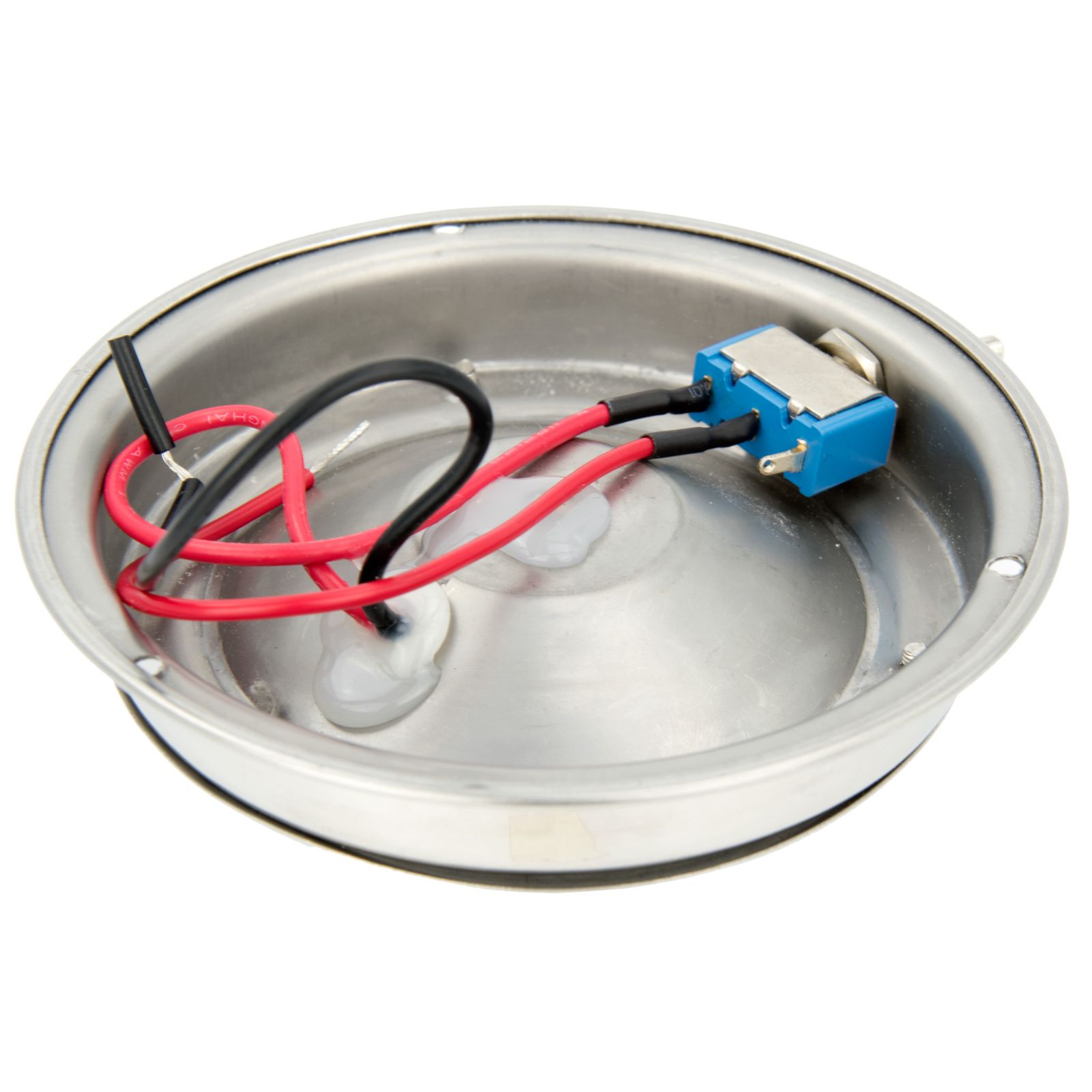 Marine LED Interior Dome Light 12V Boat RV Cabin Decorative Lamp with Stainless Steel Housing Cool White 4.5Inch