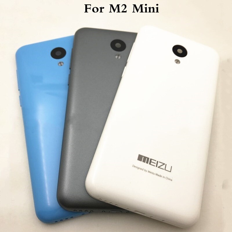 Original Battery Door Back Cover Housing Case For MEIZU M2 Mini With Camera Lens with Power Volume Buttons