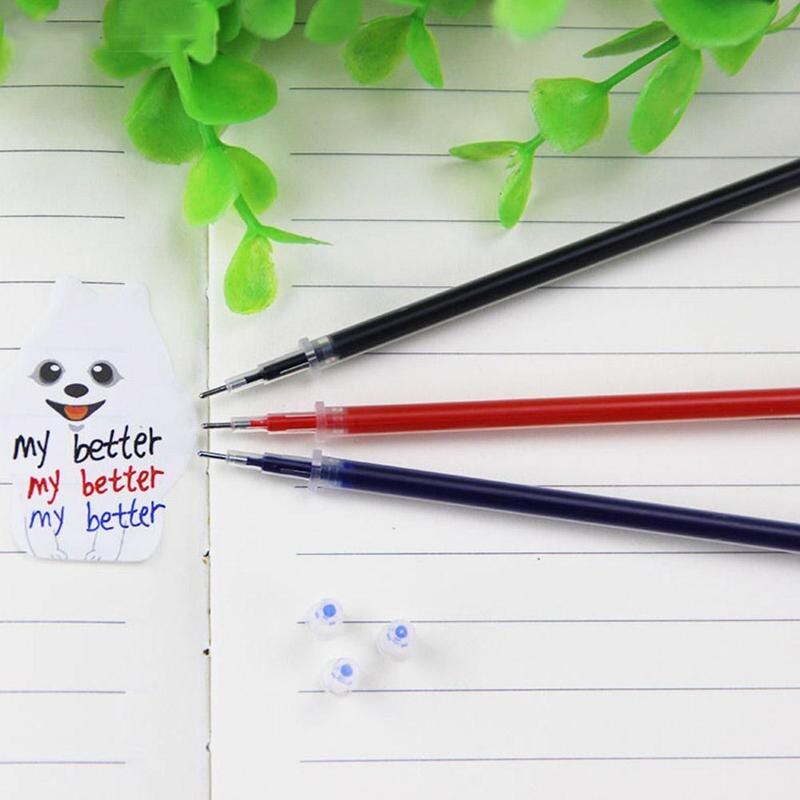 20Pcs/Pack 0.5mm Black Red Blue Gel Ink Pen Refill Set School Office Supplies