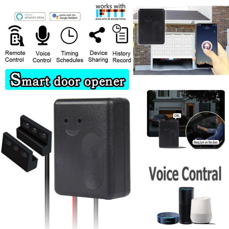WiFi Garage Door Opener Smart Gate Door Controllor Compatible With Alexa Echo Google Home Smart Life Tuyasmart IOS Android APP