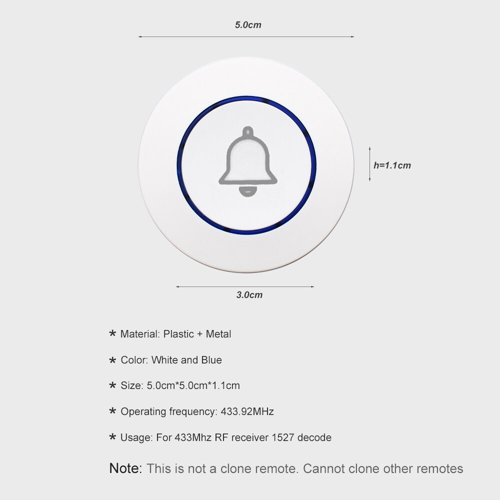 433MHz Wireless SOS Button Panic button Wireless button program for doorbell funtion for Our home burglar alarm system
