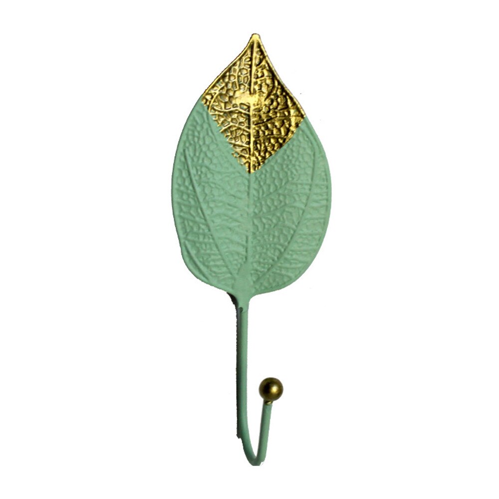 Leaf Shaped Adhesive Towel Hooks Mini Single Clothes Bag Hanger Hats Bag Key Hanging Hooks Wall Hanger Household Gadgets: 12