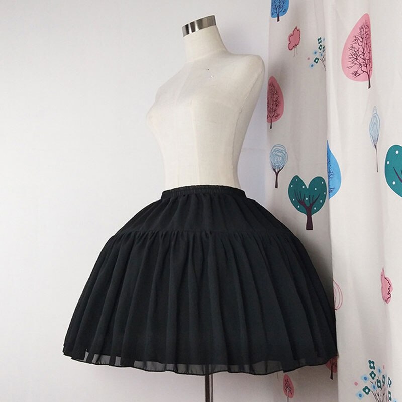 Cosplay Short Dress Half Slips Ball Gown Ballet Petticoat Fishbone Skirt Support Bones Petticoat Lolita Underskirt Adjustable