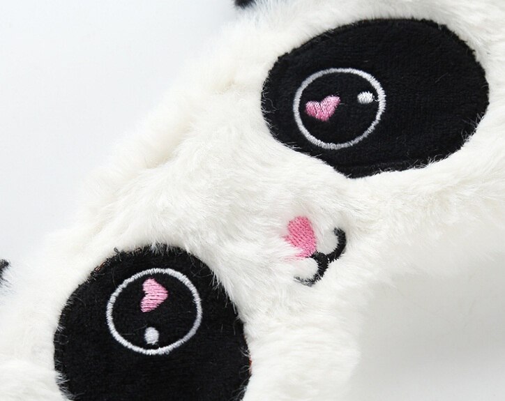 Slaap Oogmasker Slaapmasker Katoen Panda Eyepatch Slaapmasker Leuke Eye Cover Travel Rest Eye Band Slapen Aid Kids Eye blinddoeken