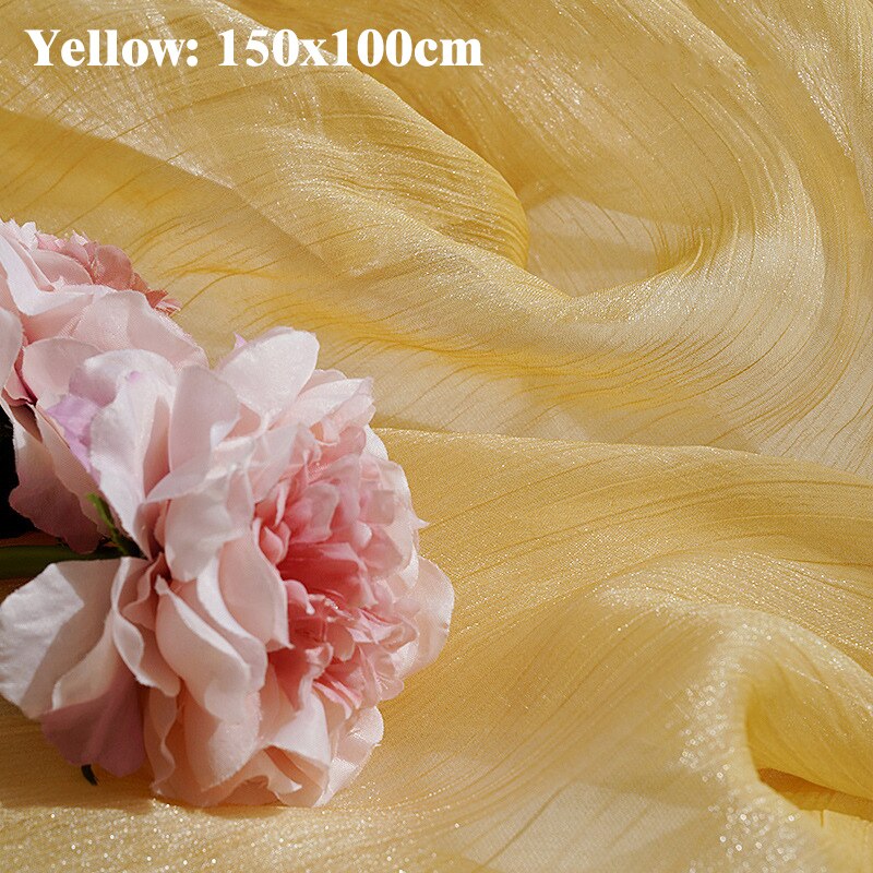 Bright Lines Tulle Cloth Photography Backdrops Gauze Studio Take Pictures Props Fotografia Photo Shooting for Cosmetic Jewelry: Yellow 150x100cm