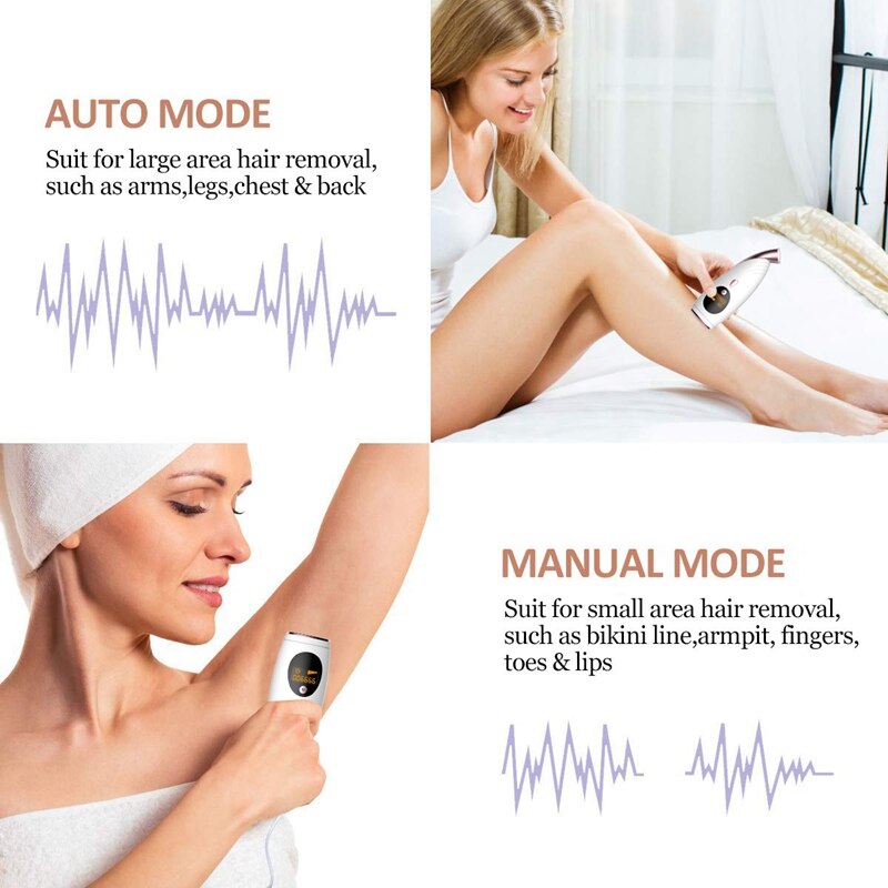 Ipl epilator gezichts- en lichaamsontharing permanente ontharing 70w flitsen bikinilijntrimmer met display sn eu-stekker