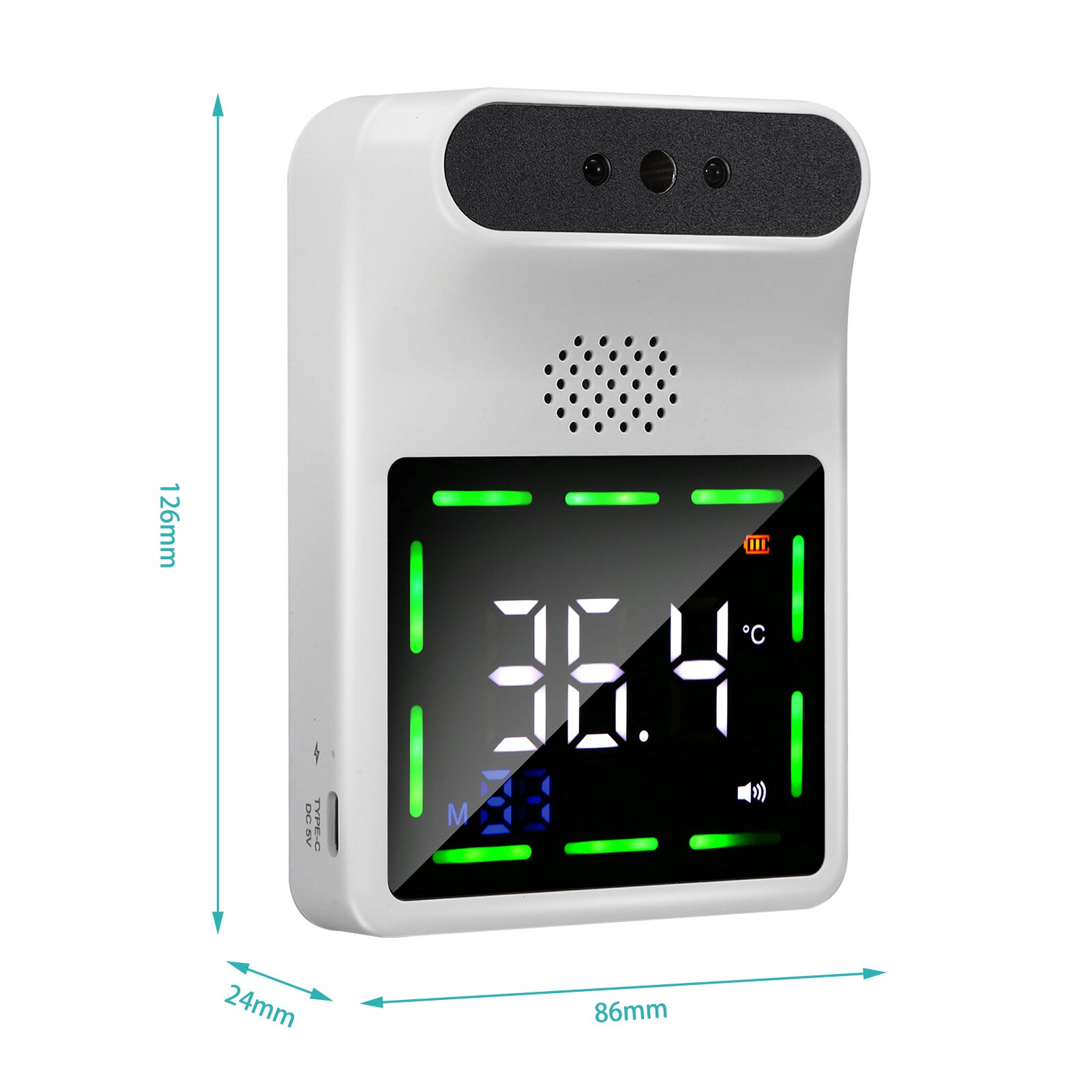 Touchless IR Thermometer BT Funtion °C/°F Body/Object Mode Temperature Aalrm /Temperature Compensation Can Be Set Voice on/off