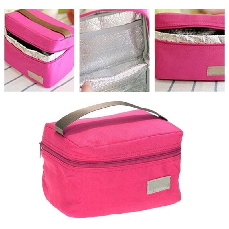 Picknick Tasche Tragbare Isoliert Thermischen Picknick Tasche Camping Wandern Sport Reise Frauen freundlicher Männer Solide Mittagessen Kasten Kochen Tasche