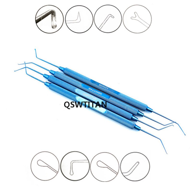 Phaco Chopper Titanium Spatel Manipulator Sinskey Haak Pet Oogheelkundige Chirurgische Instrumenten