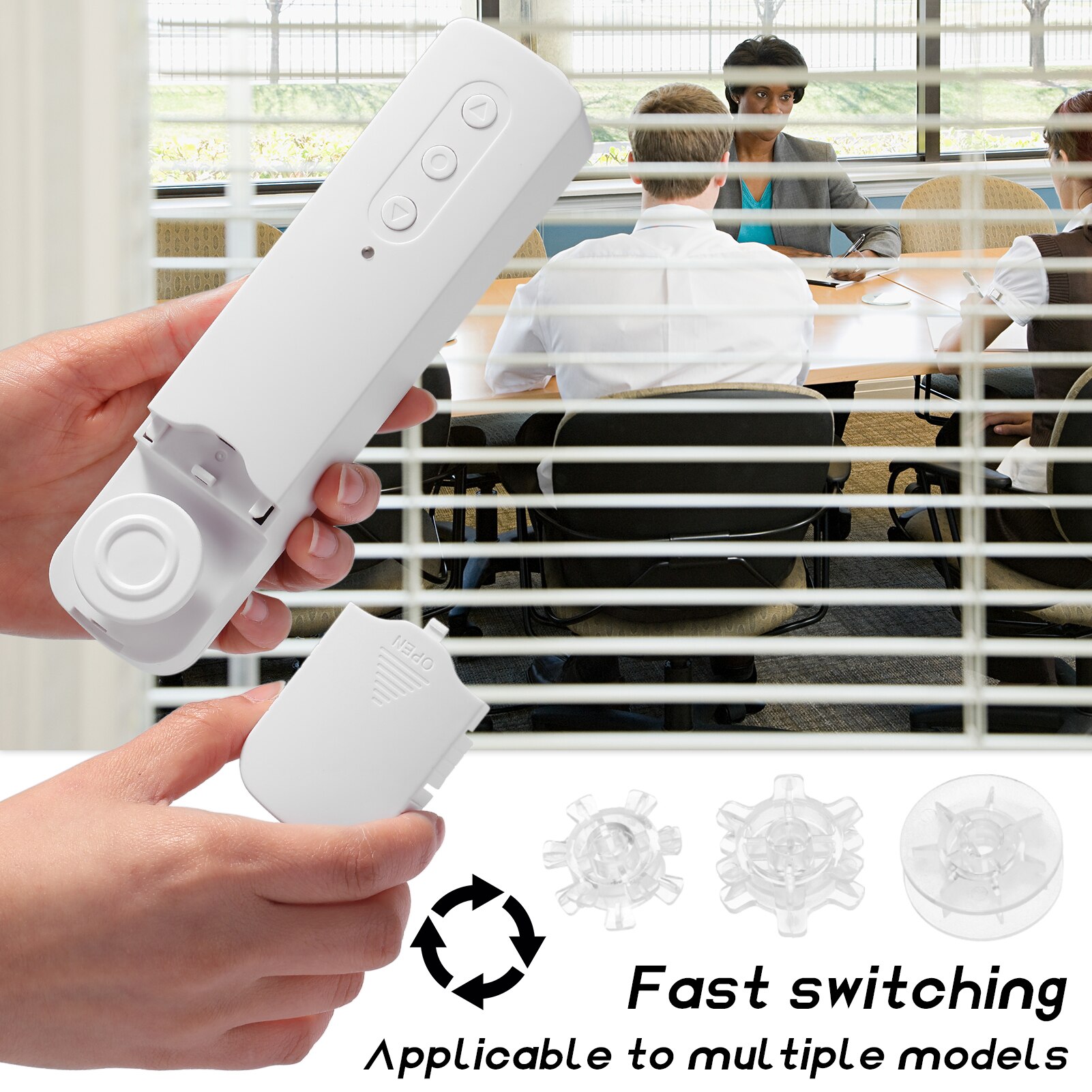 Tuya Smart Curtain Bot Automatic Opener Robot with Roman Pole/T/U 3in1 WIFI Wireless Remote Control for Outdoor Office Use