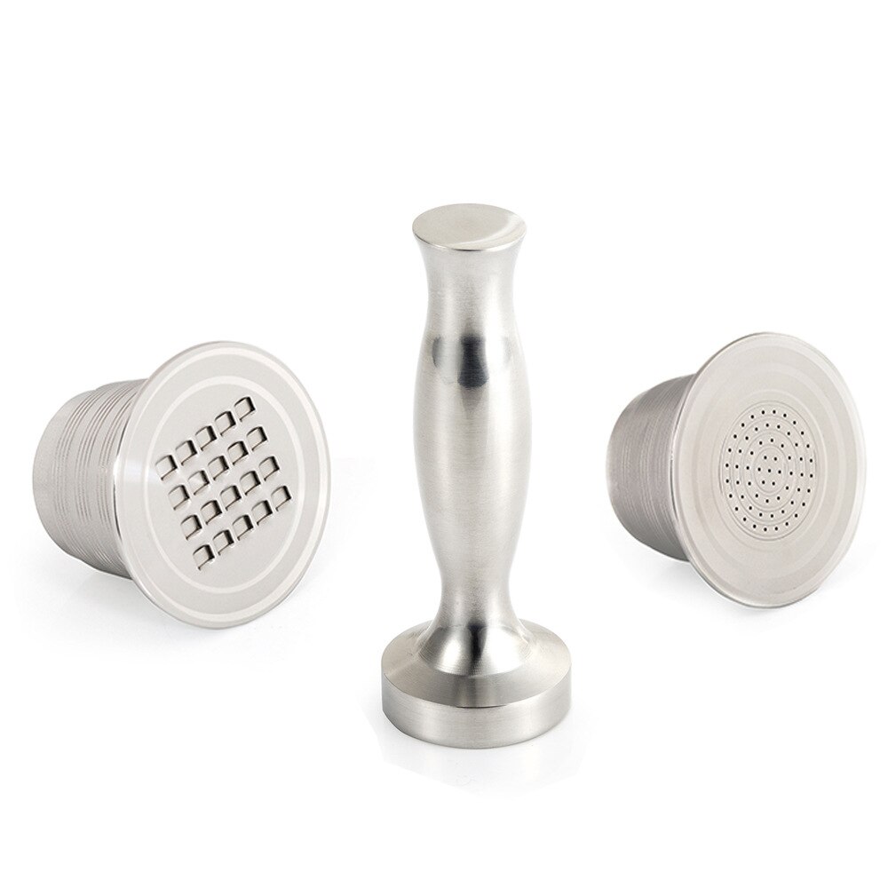 304 stainless steel espresso coffee bean solid powder hammer capsule cup mocha powder pressing appliance set