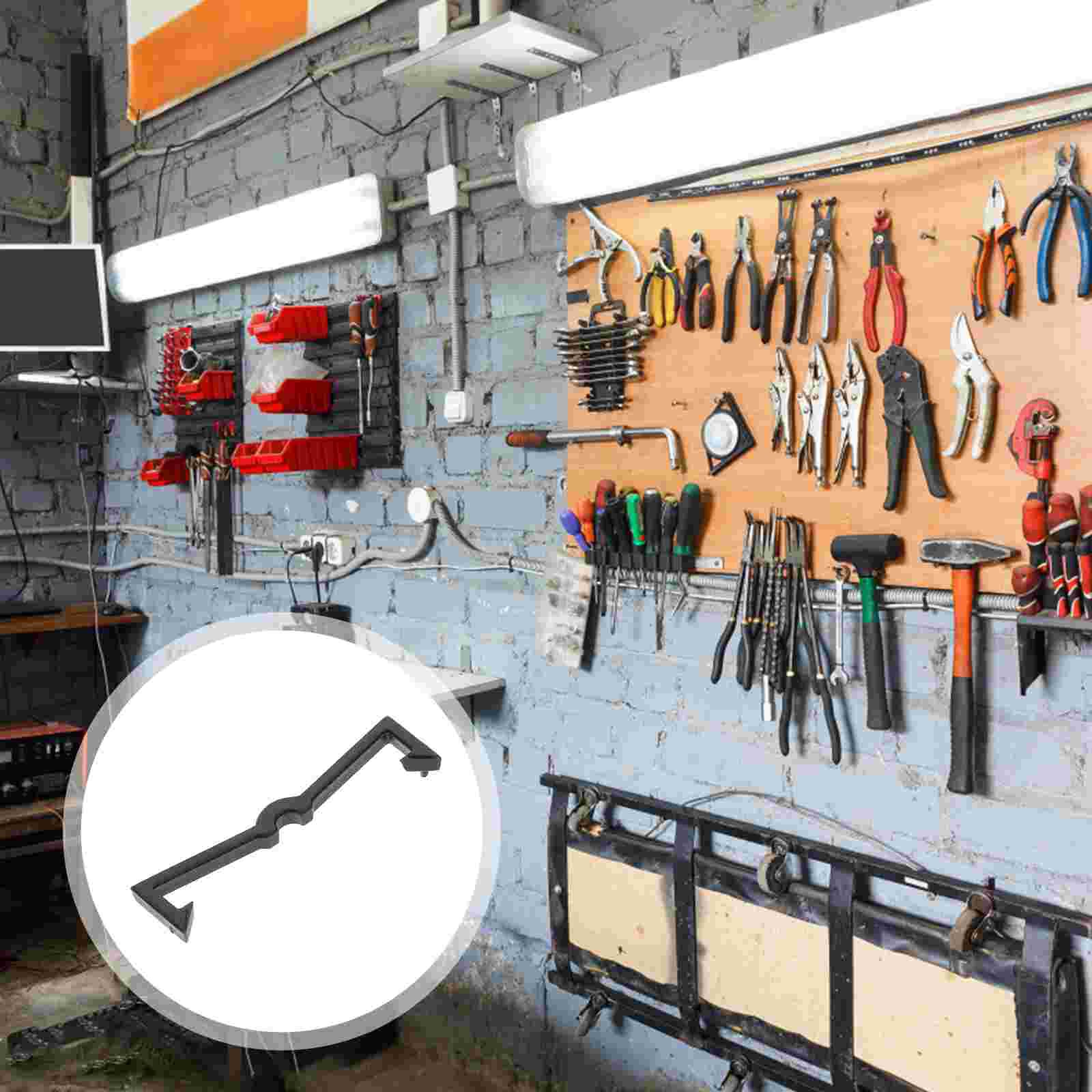 100pcs Black Pegboard Hook Plastic Peg Hook Fixer Pegboard Hook Organizer