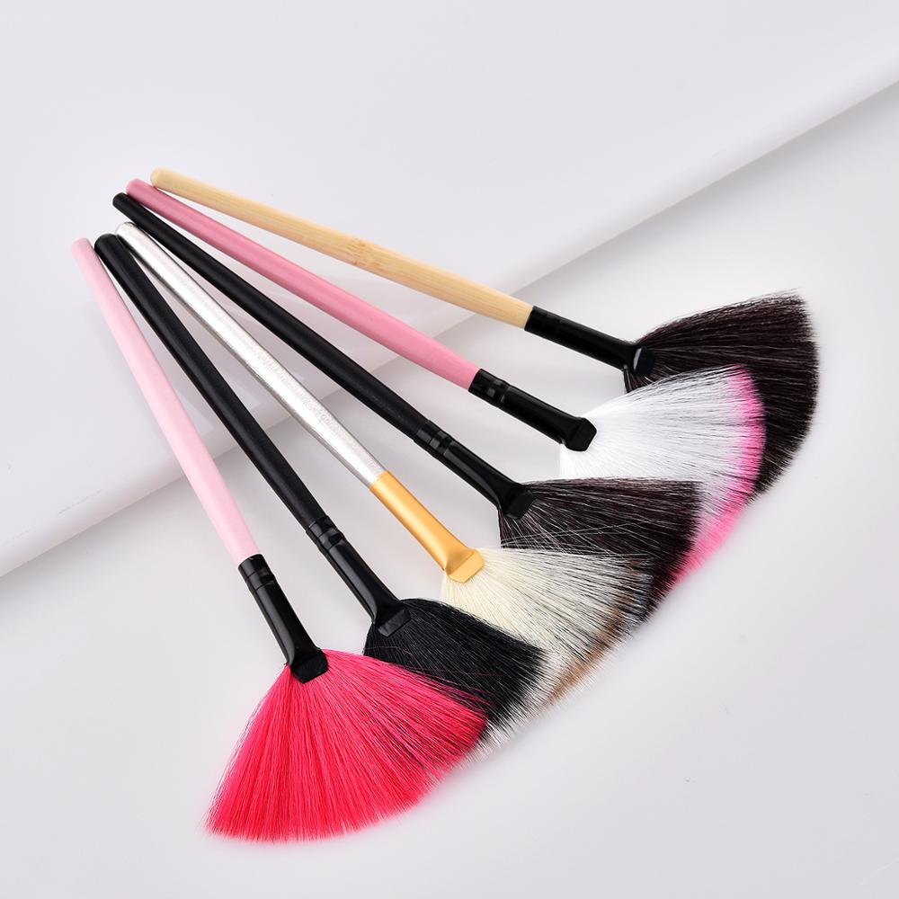 1PC Retractable Blush Makeup Brush Aluminum Handle Eyeshadow Foundation Facial Brushes Makeup Cosmetic Tools