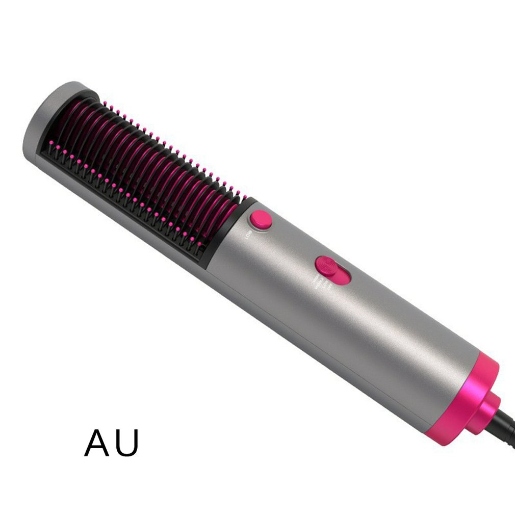 Stijltang Krultangen Air Kam Steil Volume Dual-Gebruik 2-In-1 Haar Kam stijl Haar Kam: Roze