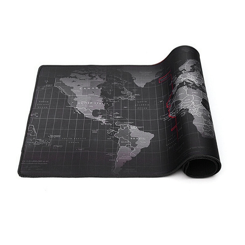 World Map Large Gaming Mouse Pad Lockedge Mouse Mat Keyboard Pad Desk Mat Table Mat Gamer Mousepad For Laptop Notebook