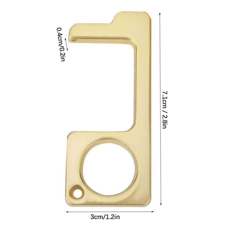 Key Door Opener 3PCs Portable Door Opener Anti-Contact Hygienic Practical Hand Tools Elevator Button Key