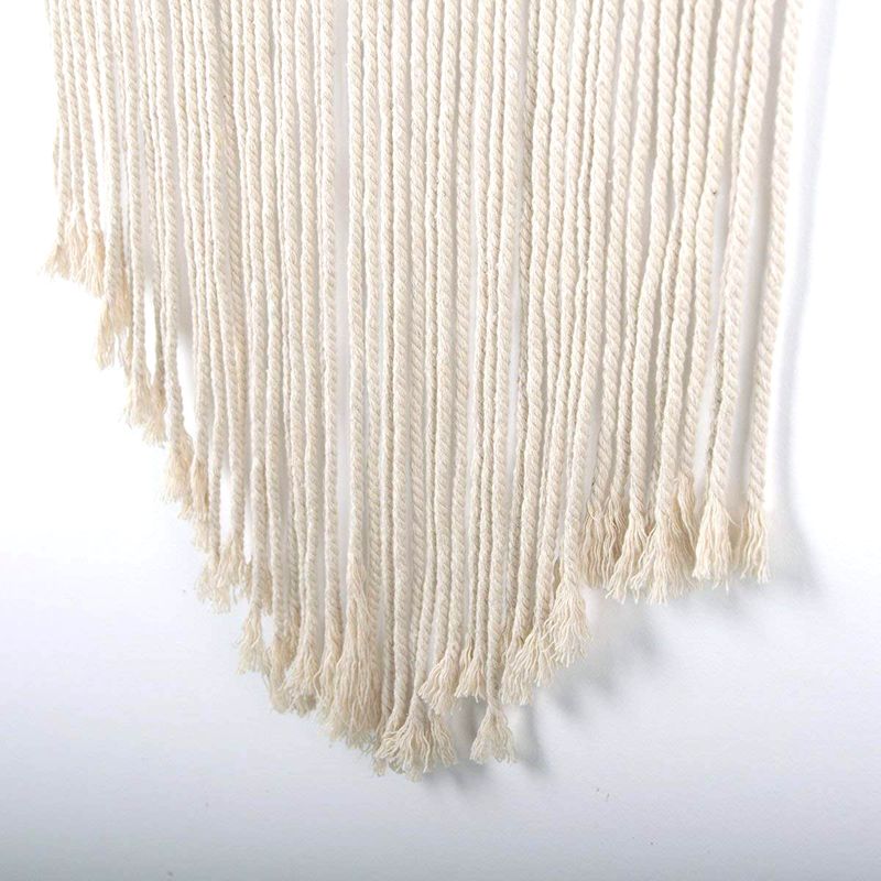 Macramé tejido colgante de pared-Boho Chic bohemio habitación geométrica arte decoración Hermoso apartamento dormitorio decoración, 14in W x 33