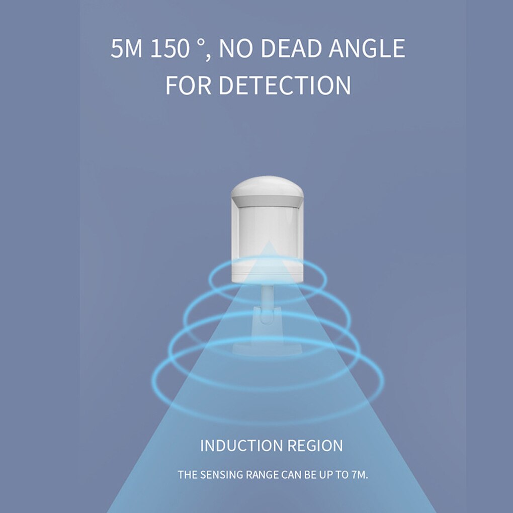 Motion Sensor Tuya Zigbee Wireless Body Movement Infrared Life Alarm Detection 360° Rotation Anti-theft App Detect Hub
