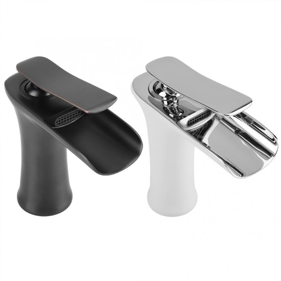 Bathtub Faucet Bathroom Chrome Faucet Waterfall Mixer One Hole Handle Water Mixer