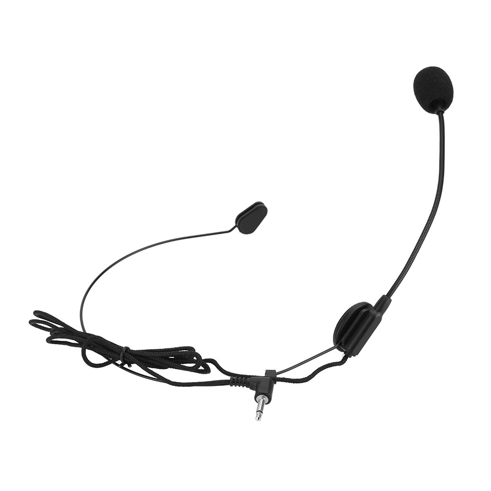 Uni-Directional Head-mounted Headworn Headset Microphone Mic Flexible Wired Boom for Voice Amplifier Amp Loudspeaker