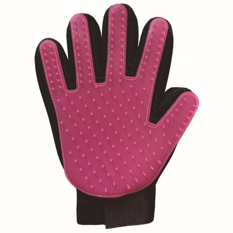 Peigne à gants pour poils d'animaux | offre spéciale, peigne à gants pour poils d'animaux, chien chat, toilettage, gant de nettoyage, follicule de chiot, massage des mains, brosse de d'hygiène: Purple / Right hand