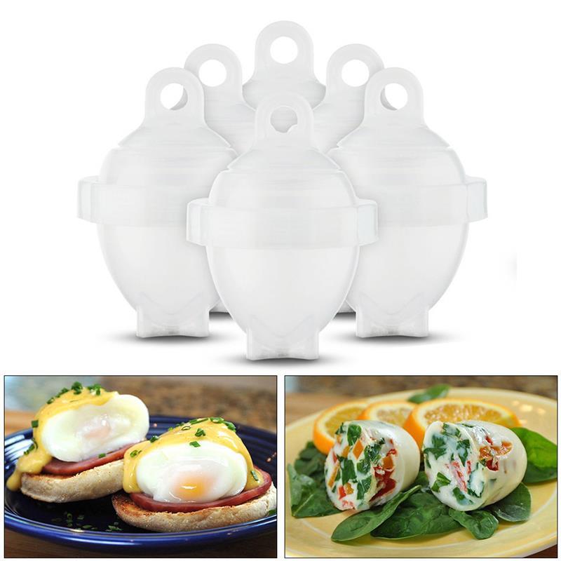 Multifunction Boil Egg Cooker 6 Eggies Poached Egg Cooking Tools With Bonus Egg White Separator Eggs Steamer Cooker