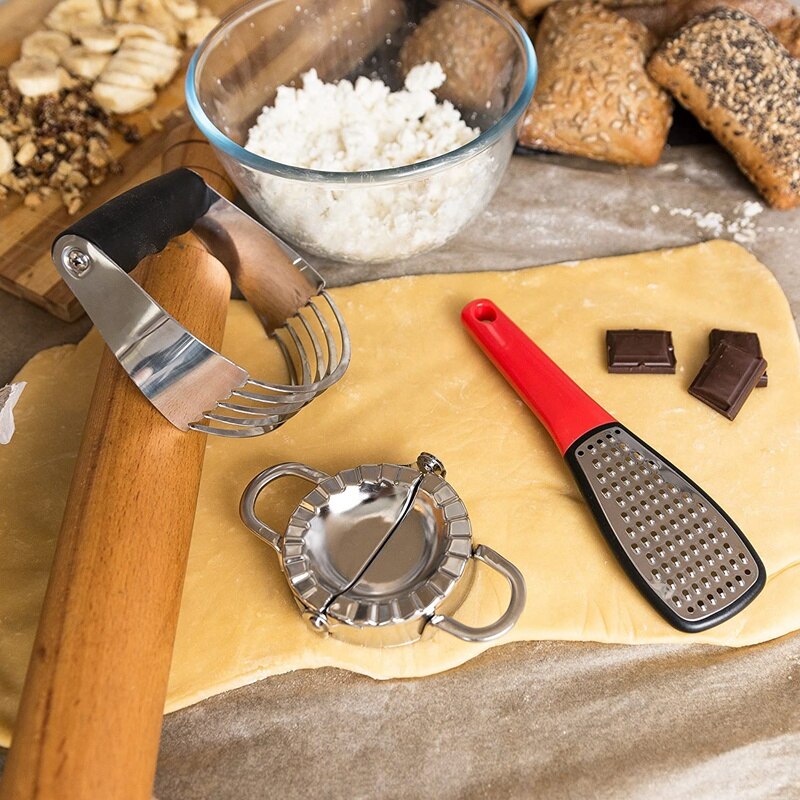 Pastry Cutter Set - Dough Blender and Biscuit Cutters - Perfect As A Pie Crust Cutters Or Butter Slicer