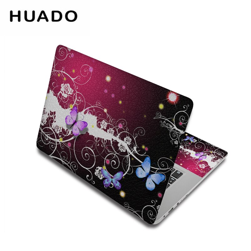 Fjärilsmönster laptop klistermärke dekal 12 " 13.3 " 15.6 " 17 " notebook skin pc ytskydd för asus/hp/macbook/lenovo: 17 tum / Bärbar skal 4
