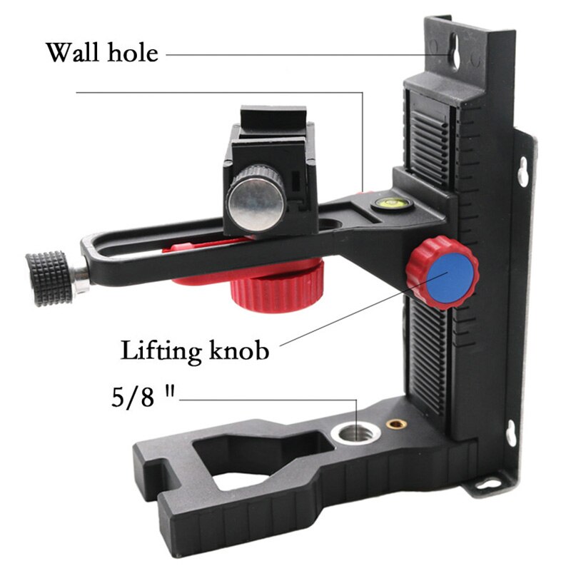 AMS-Adjustable Level Magnetic Wall Mounted Bracket Interface Infrared Level Hang Wall Hanger Horizontal Instrument Bracket