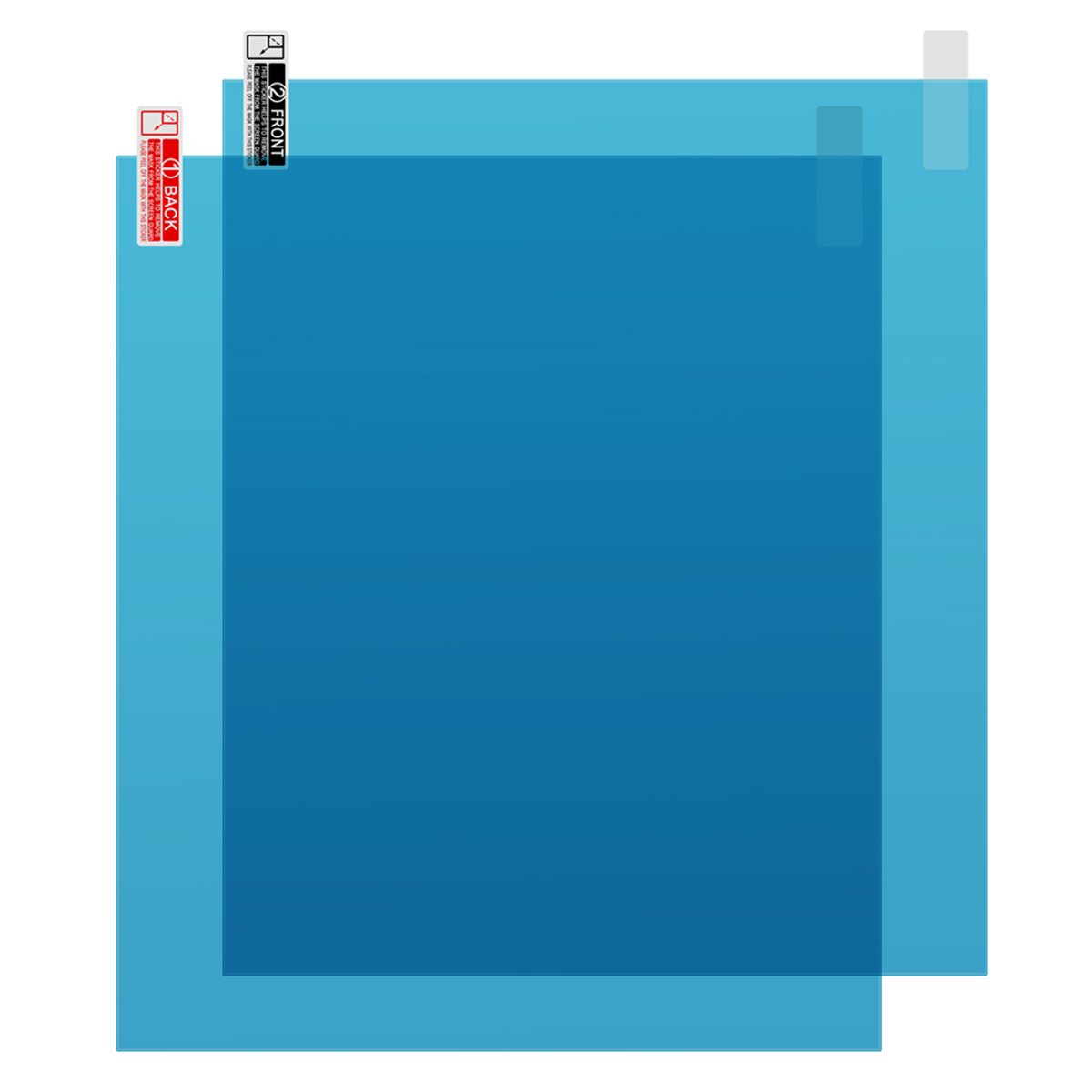 2 stk 170*200mm bilvindu regntett film anti vanntåkefilm regntett speilfilm