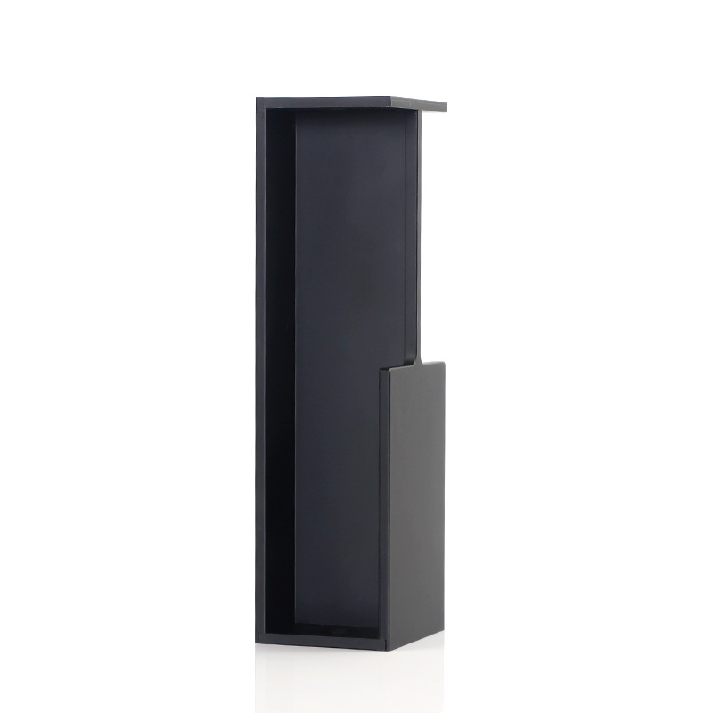 40 / 45MM Pocket Wooden Sliding Door invisible Embedded Handle Sliding Door Hidden Black Aluminum Alloy Handle