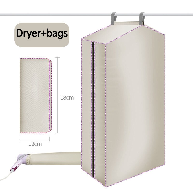 Electric Clothes Dryer Portable Quickly Drying Clothes Shoes Boots Electric Clothes Drying Machine Storage Cabinet Travel Home: a set Khaki