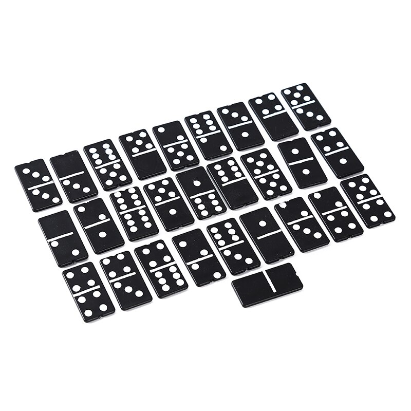 28pcs/set Plastic Domino Board Games Travel Funny Table Game Domino Toys Kid Children Educational Toys 1 Box for Children: Default Title