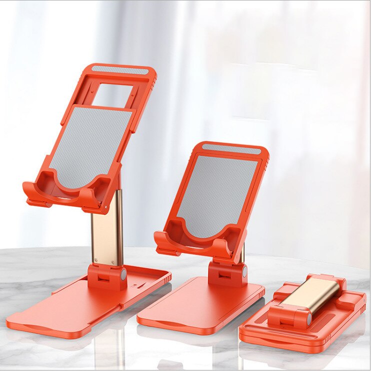 Cmaos Universele Desktop Mobiele Telefoon Houder Stand Voor Iphone Ipad Verstelbare Tablet Opvouwbare Tafel Mobiele Telefoon Desk Stand Houder: 1 Pcs Orange